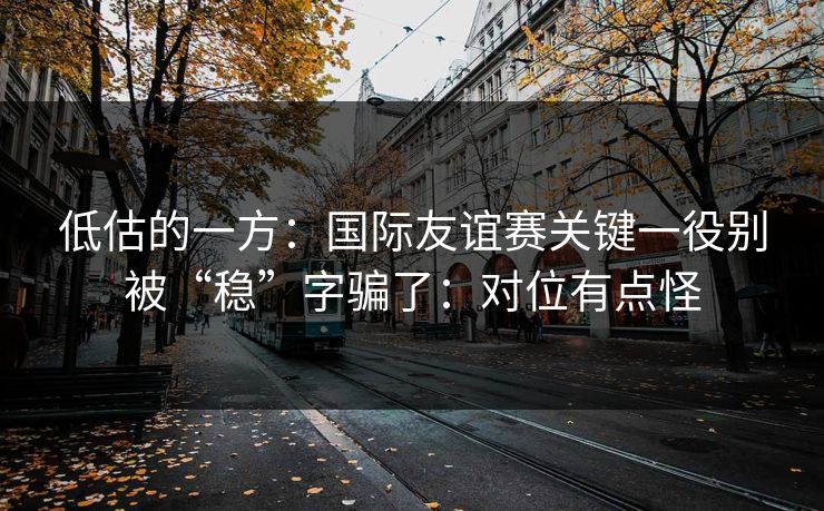 低估的一方：国际友谊赛关键一役别被“稳”字骗了：对位有点怪